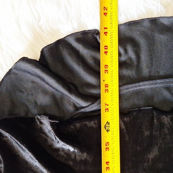 Vintage CDC Petite Velvet High Low Flounce Hem Dress - Picture 11 of 11